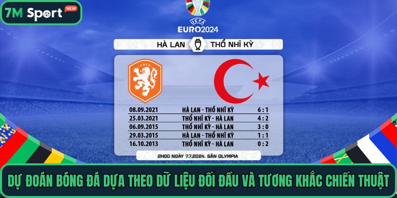 Dự đoán bóng đá dựa theo dữ liệu đối đầu và tương khắc chiến thuật